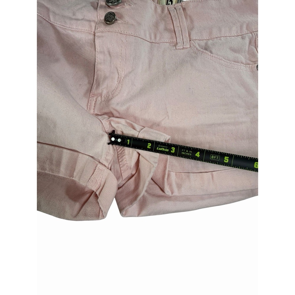 Indigo Rein Forever Orange Denim Cuffed Shorts Juniors 13 32"W 2" Inseam - Picture 6 of 8
